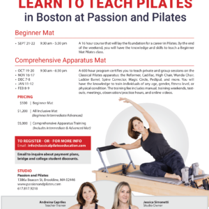 Passion & Pilates Brookline, MA​
