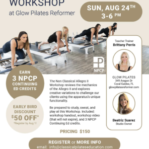 Brittany’s Allegro Workshop at Glow
