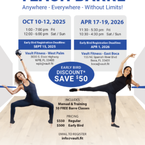 Vault WPB – Teach Barre
