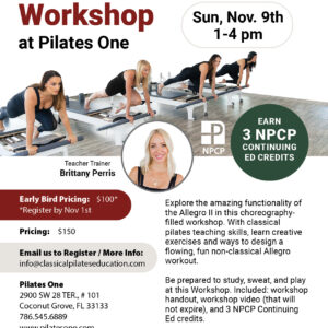 Classical Pilates Education: Coral Gables
